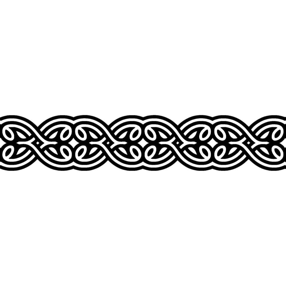 Intricate Celtic Border, Elegant Pattern, Vintage - Ornamental - Knotwork vector