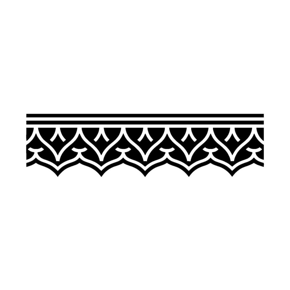 Geometric Border, Intricate Pattern, Stylized - Ornament vector