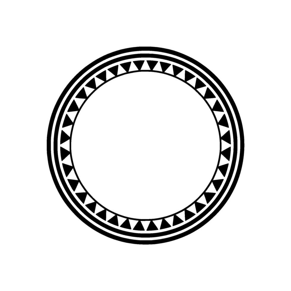 Geometric Tribal Circle, Minimalist - Clean vector