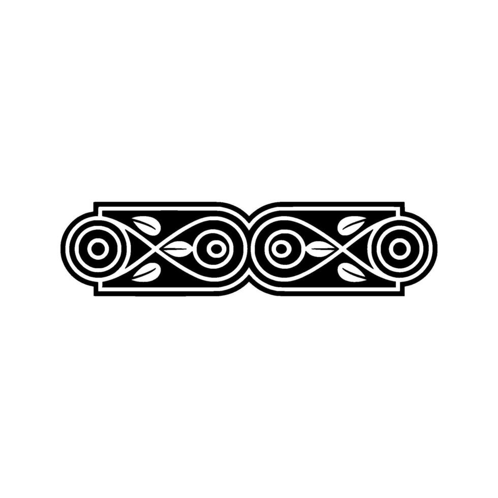 Geometric Celtic Border, Vintage Style - Ornament vector