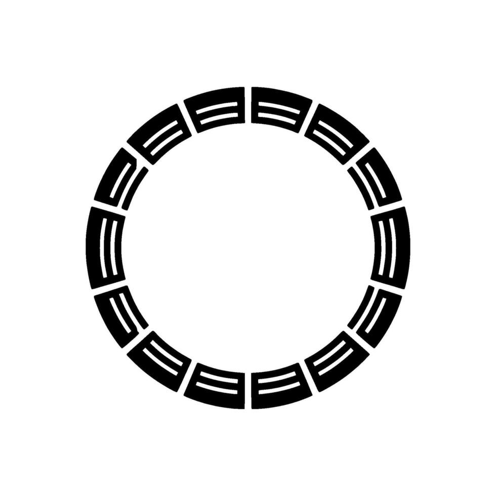 Geometric Circle Pattern, Minimalist, Circular Motif - Abstract - Modern vector