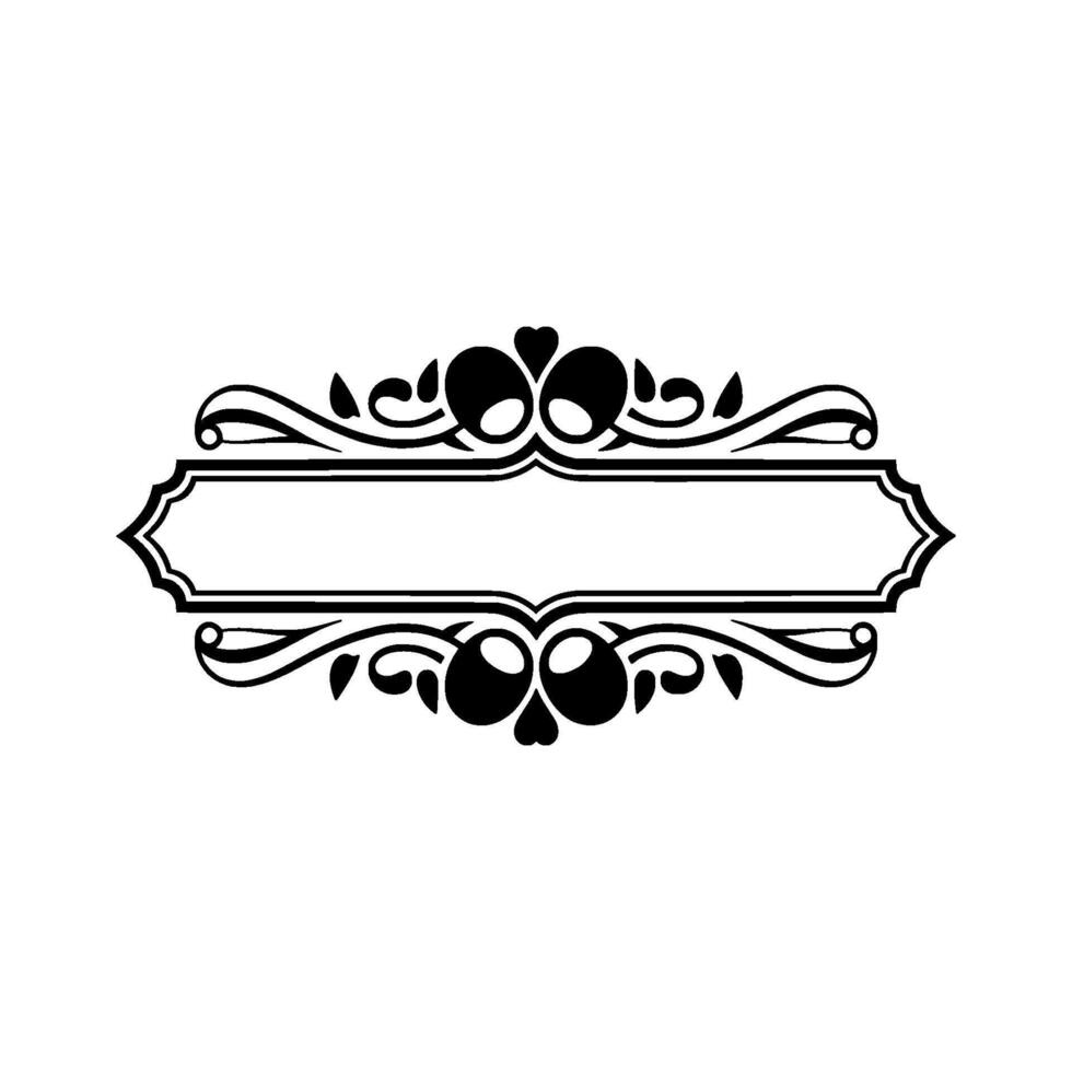 Elegant Vintage Frame, Decorative Border, Classic - Layout vector
