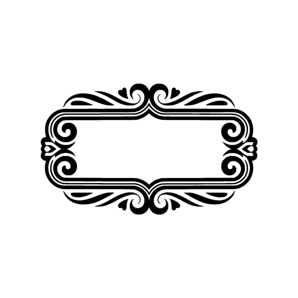 Elegant Ornamental Frame, Blank Space, Vintage - Floral vector
