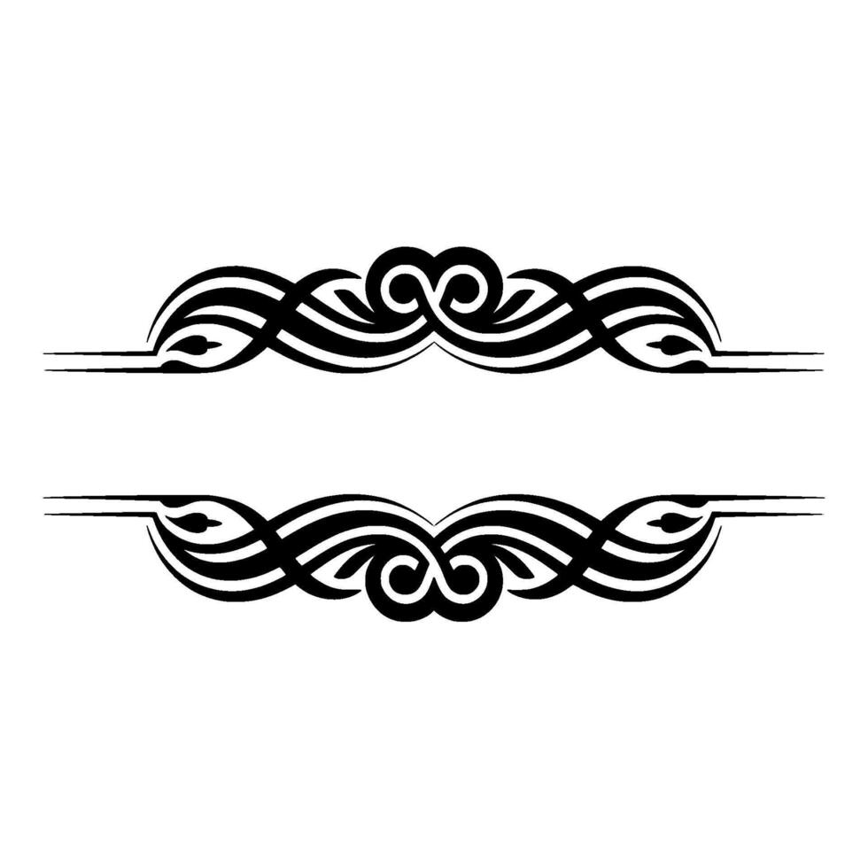 Elegant Tribal Border, Vintage Element vector