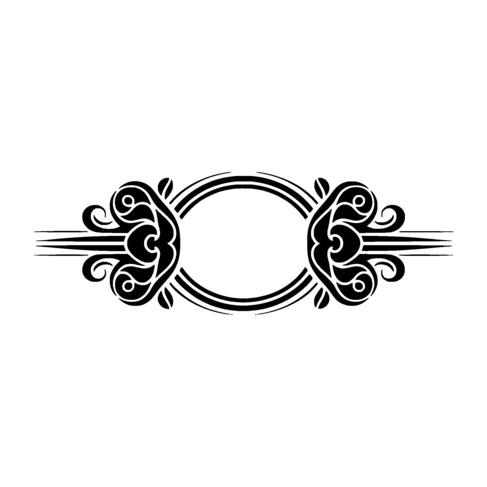 Intricate Tribal Ornament, Elegant Border - Decorative - Swirls vector