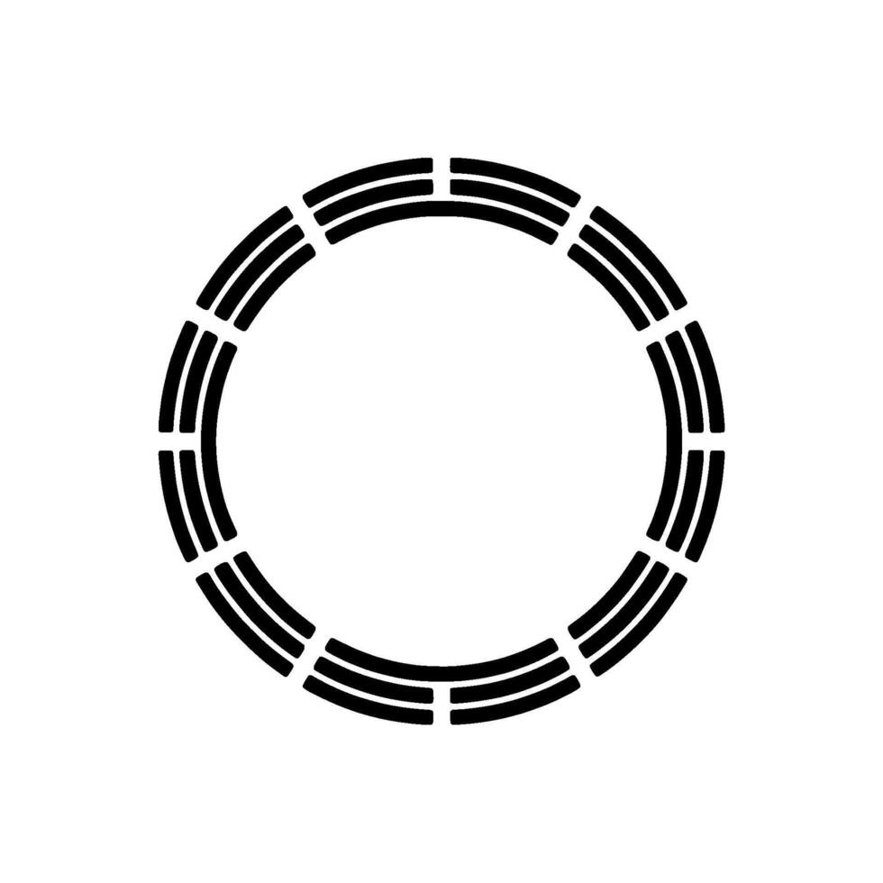 Minimalist Circular Emblem, Balanced vector