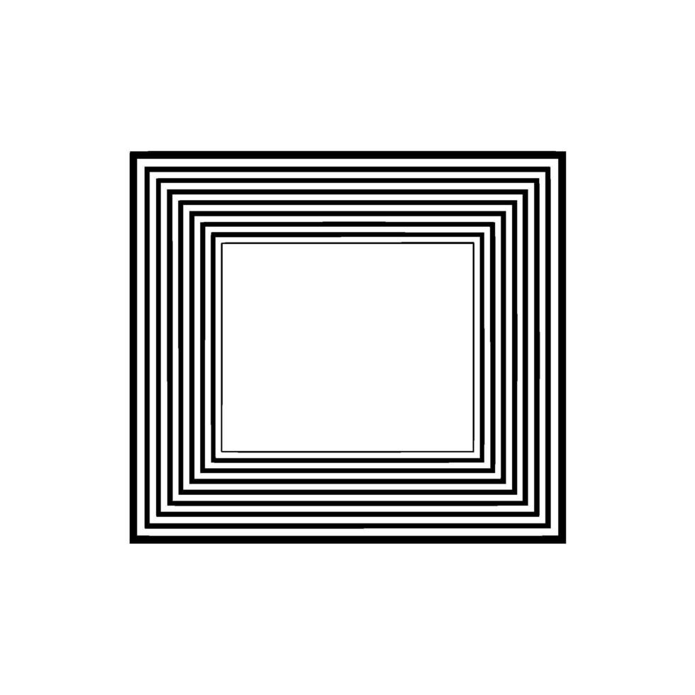 Layered Minimalism Geometric Frame on Gradient Background vector