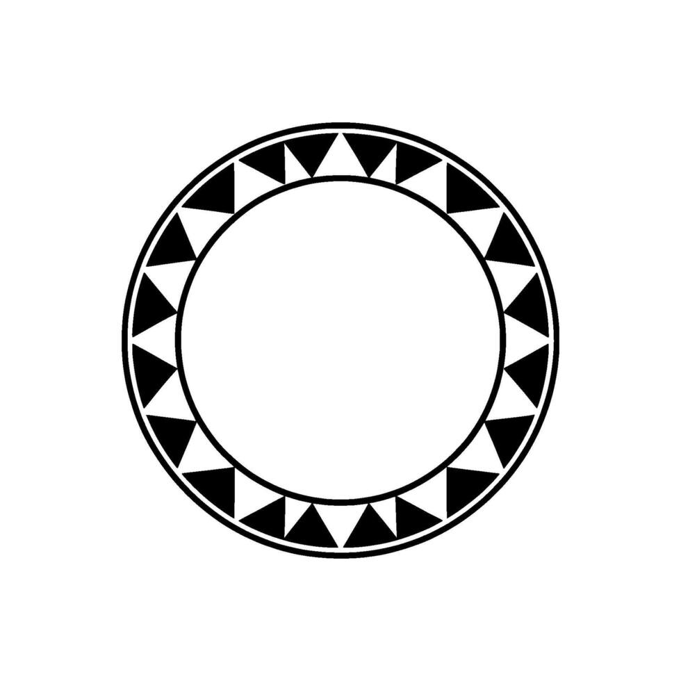 Geometric Tribal Circle, Minimalist - Minimal vector