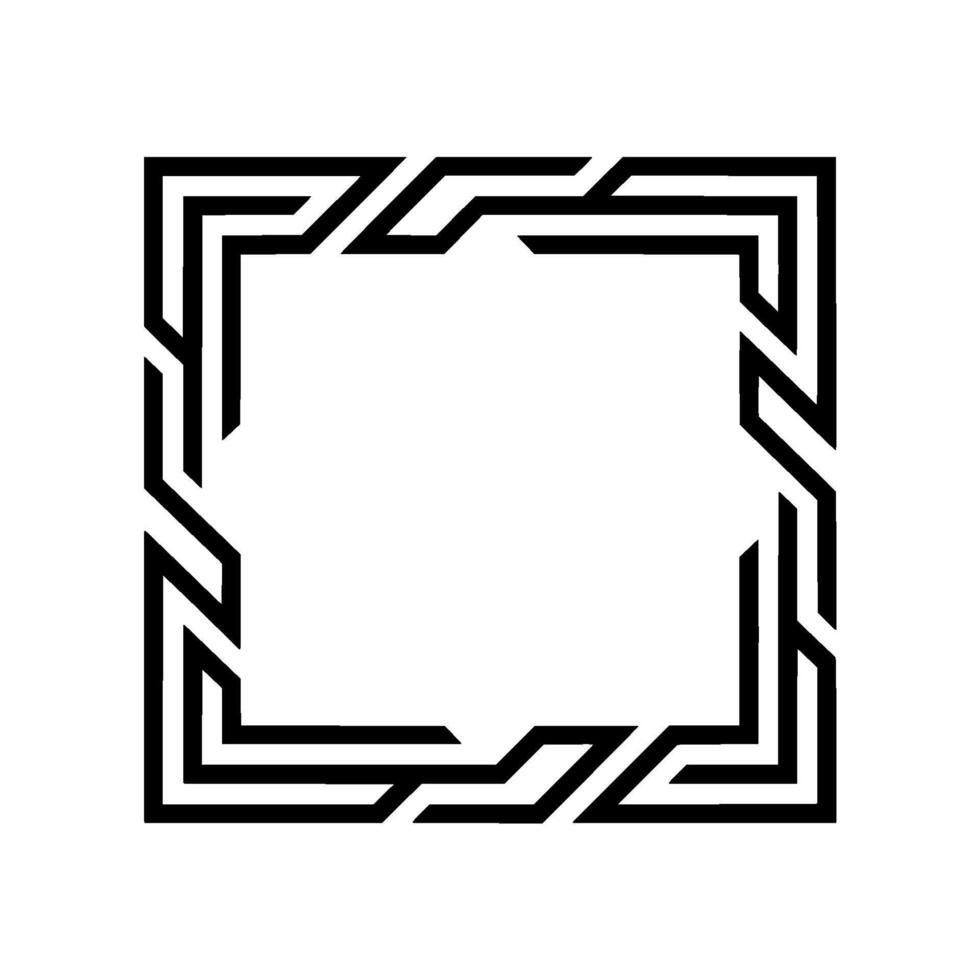 Geometric Frame, Minimalist , Negative Space - Geometry vector