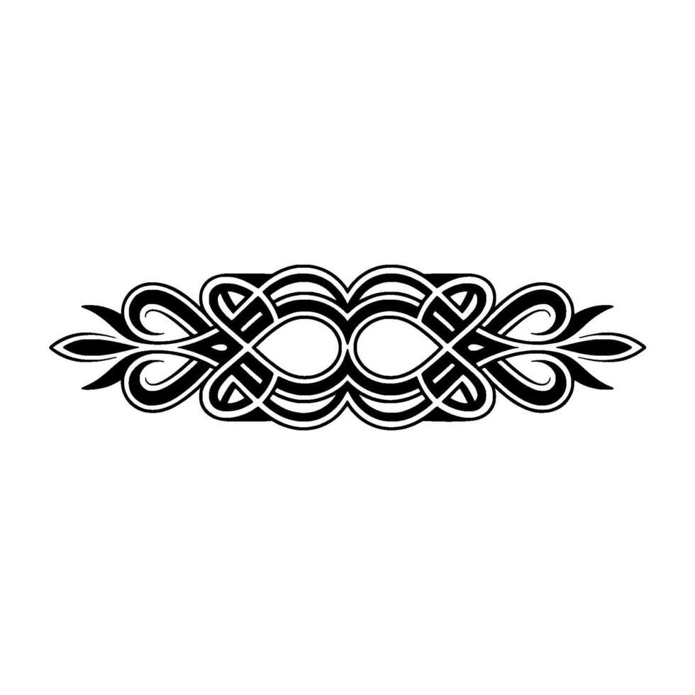 Intricate Celtic Knot Border, Vintage - Pattern - Knotwork vector