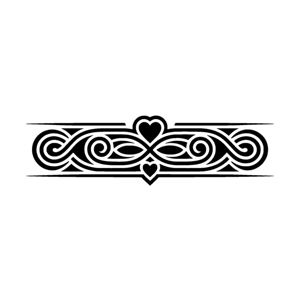 Intricate Black Ornamental Border, Vintage Elegance - Decorative vector