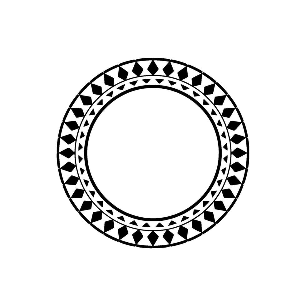Geometric Tribal Circle, Minimalist - Motif vector