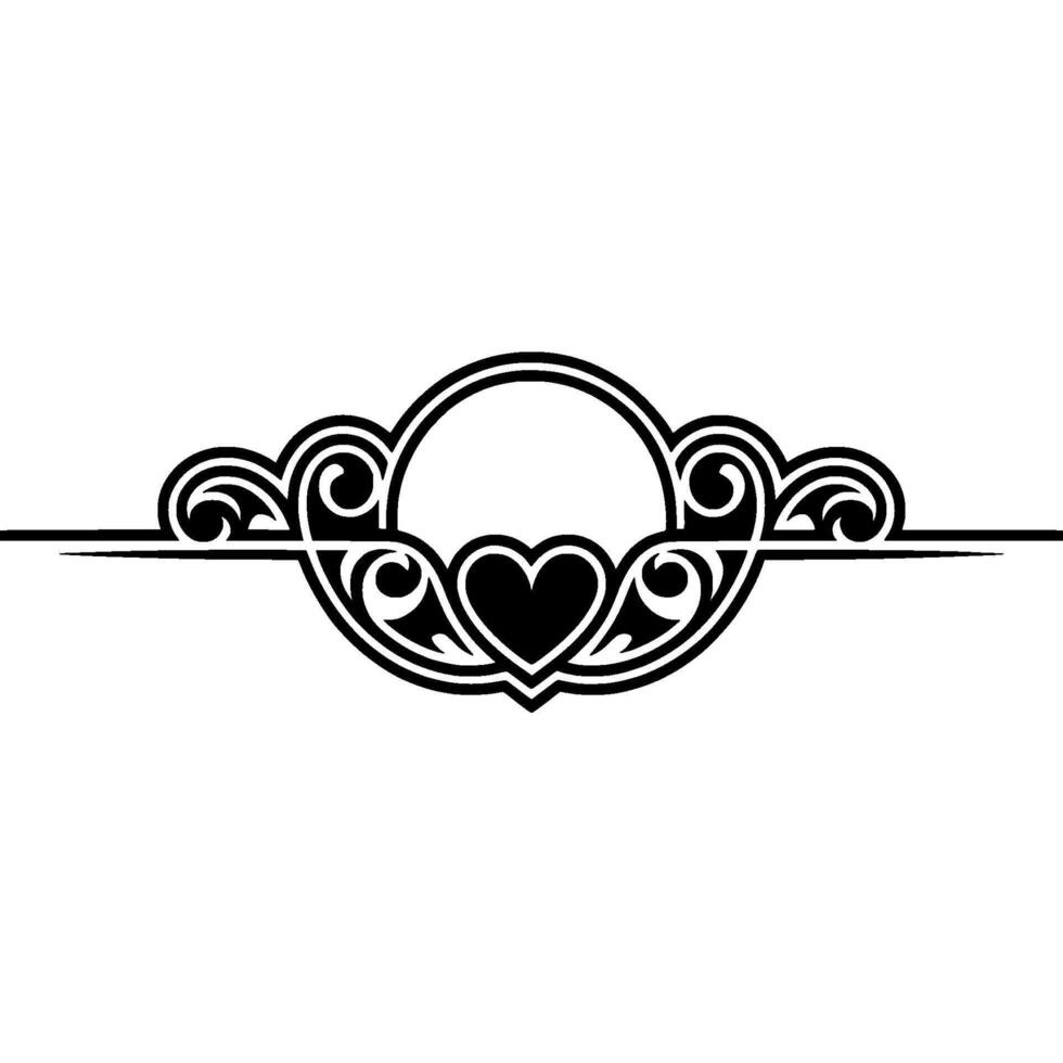 Elegant Vintage Ornament, Romantic Border - Floral vector