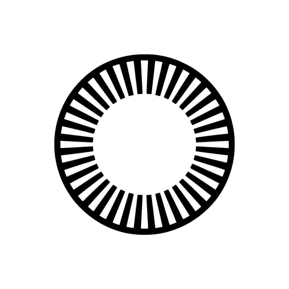 Minimalist Radial Burst, Modern Element vector