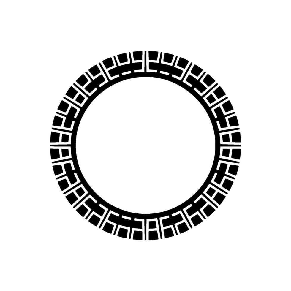 Geometric Greek Key Border, Minimalist - Ornamental vector
