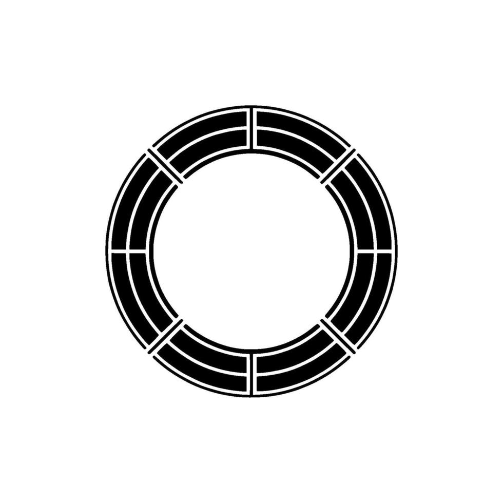 Geometric Circle Emblem, Minimalist , Circular Motif - Symbol vector