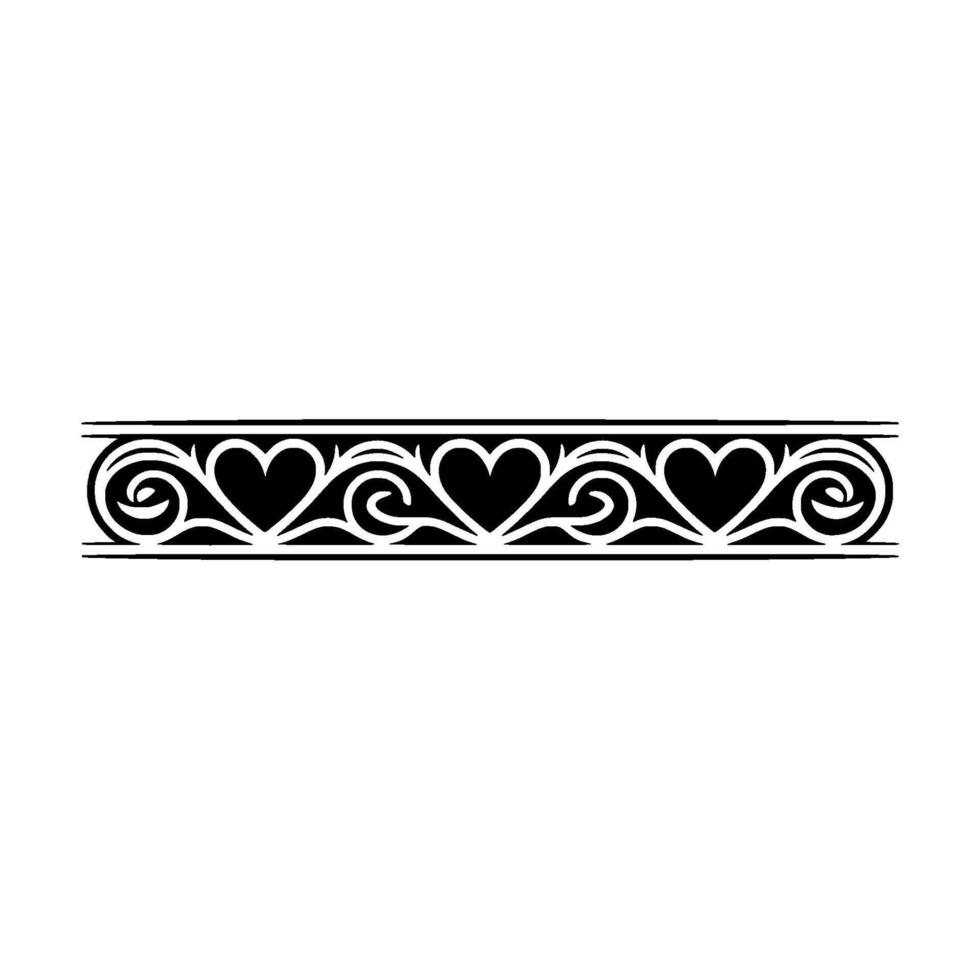 Elegant Black Ornamental Border, Vintage - Typography vector