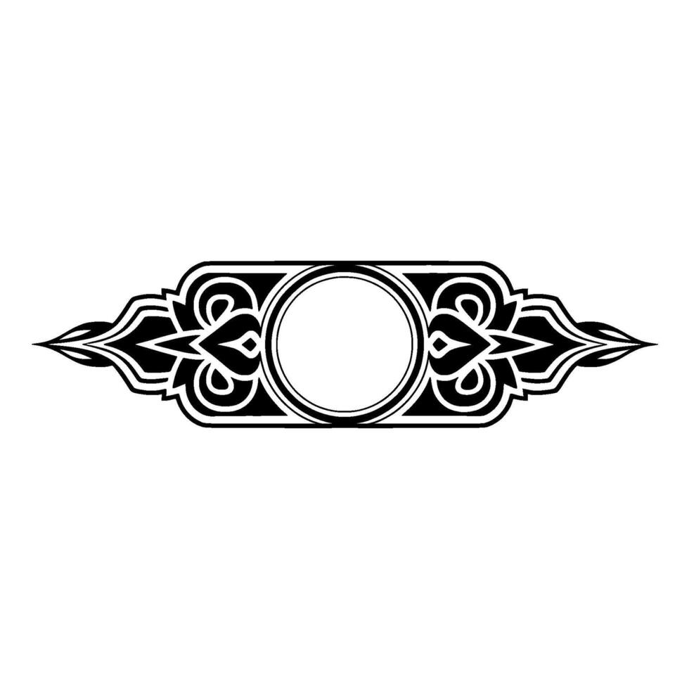Ornate Decorative Border, Vintage Style, Elegant Element vector