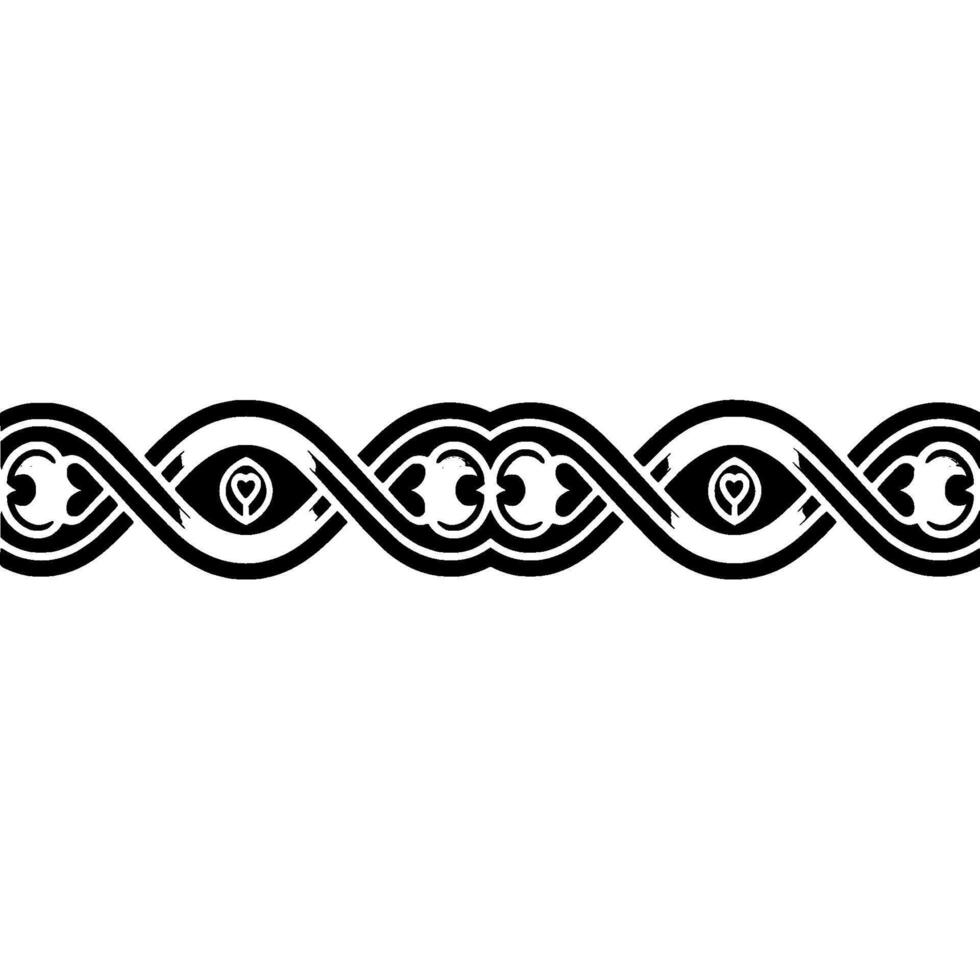 Intricate Celtic Border, Elegant Ornament, Vintage - Pattern vector