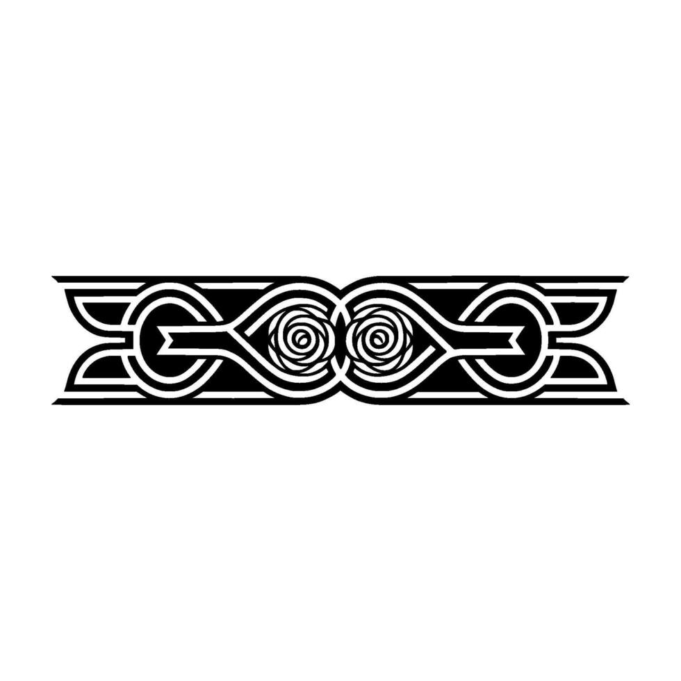 Intricate Celtic Knot Border, Vintage Style, Ornamental - Knotwork vector