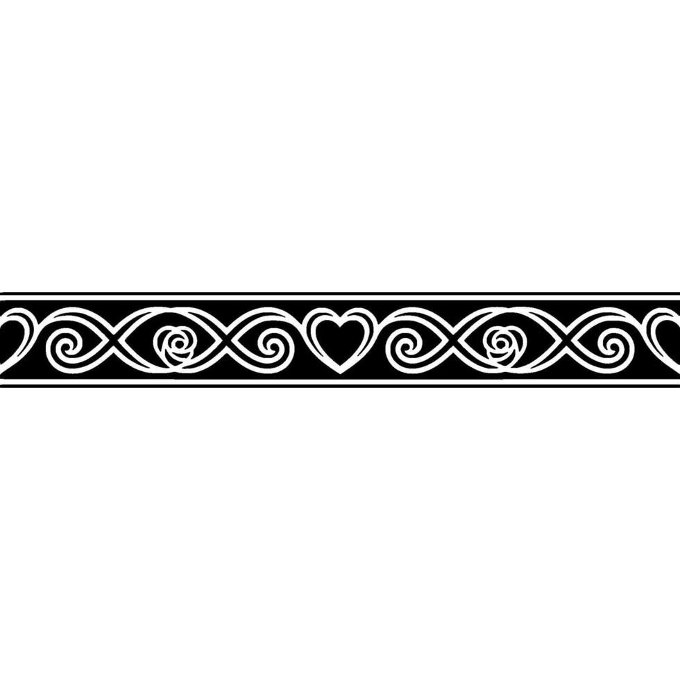 Intricate Celtic Border, Elegant Ornamentation - Spiral vector
