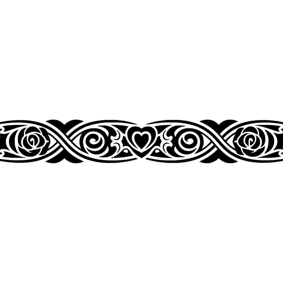 Intricate Celtic Border, Vintage , Ornamental Detail - Textile vector