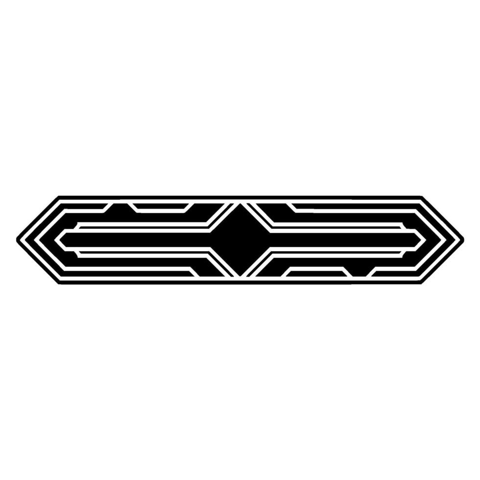 Geometric Arrowhead, Streamlined Deco vector