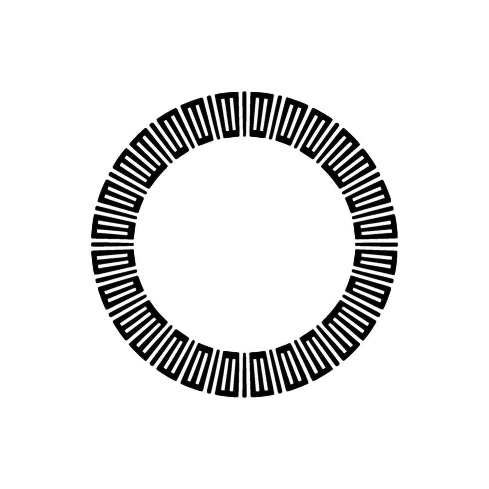 Geometric Circle Pattern, Minimalist , Modern Abstract - Monochrome vector