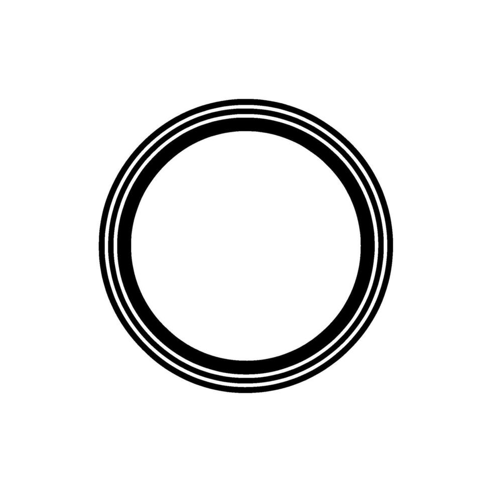Minimalist Circle, Layered, Modern Emblem vector