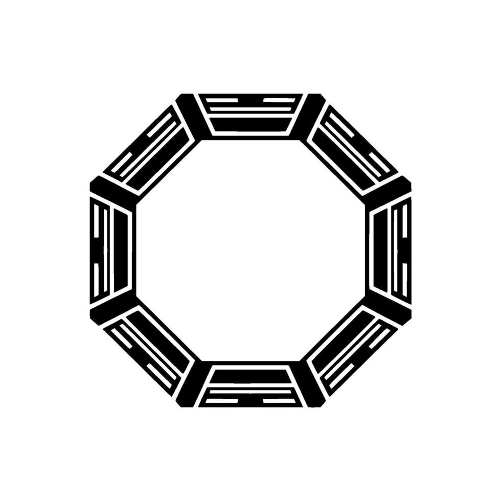 Geometric Octagon, Minimalist, Modern Abstract vector