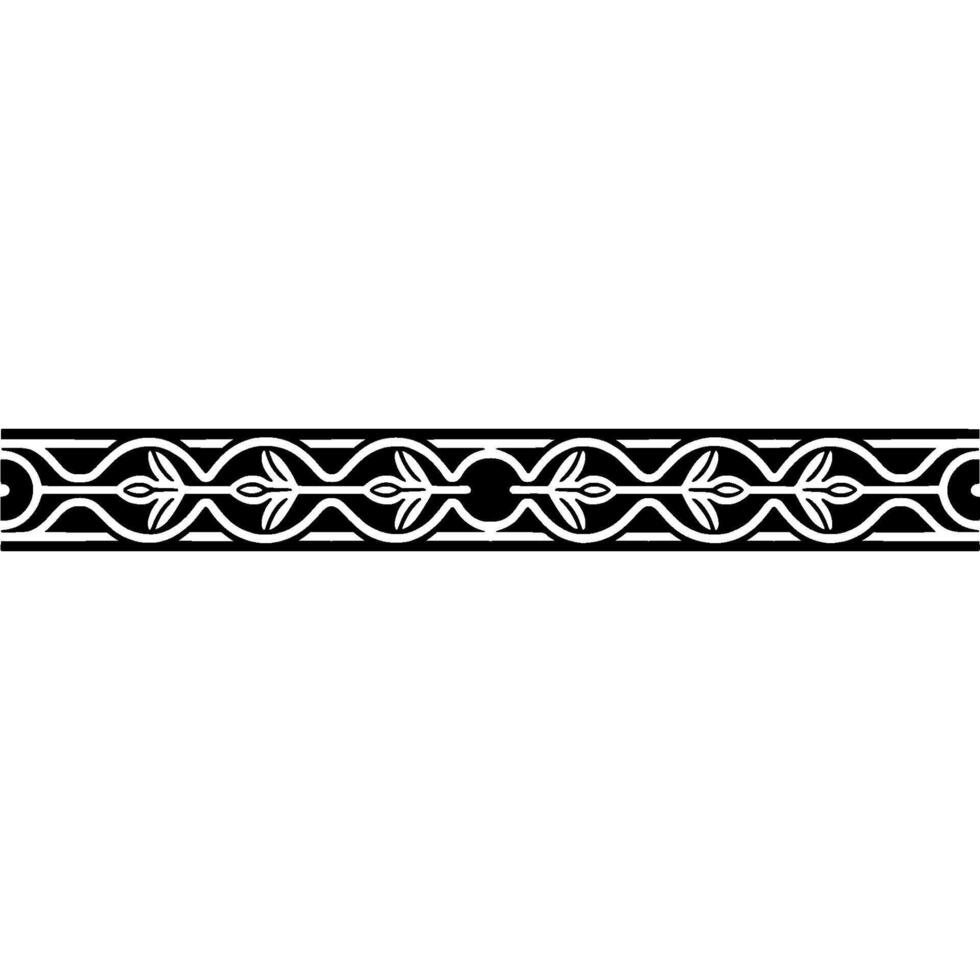 Intricate Celtic Border, Vintage Ornamentation, Elegant - Textile vector