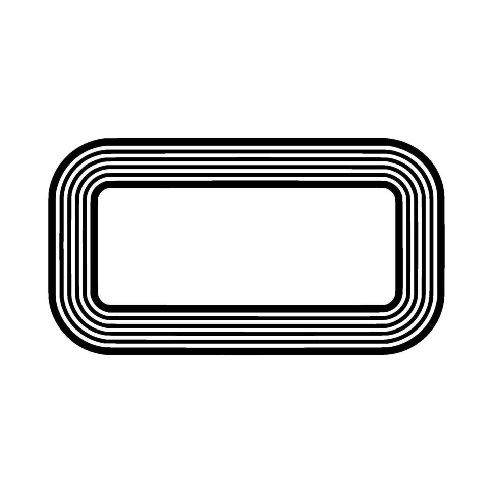 Minimalist Track Border, Geometric, Modern Layout vector