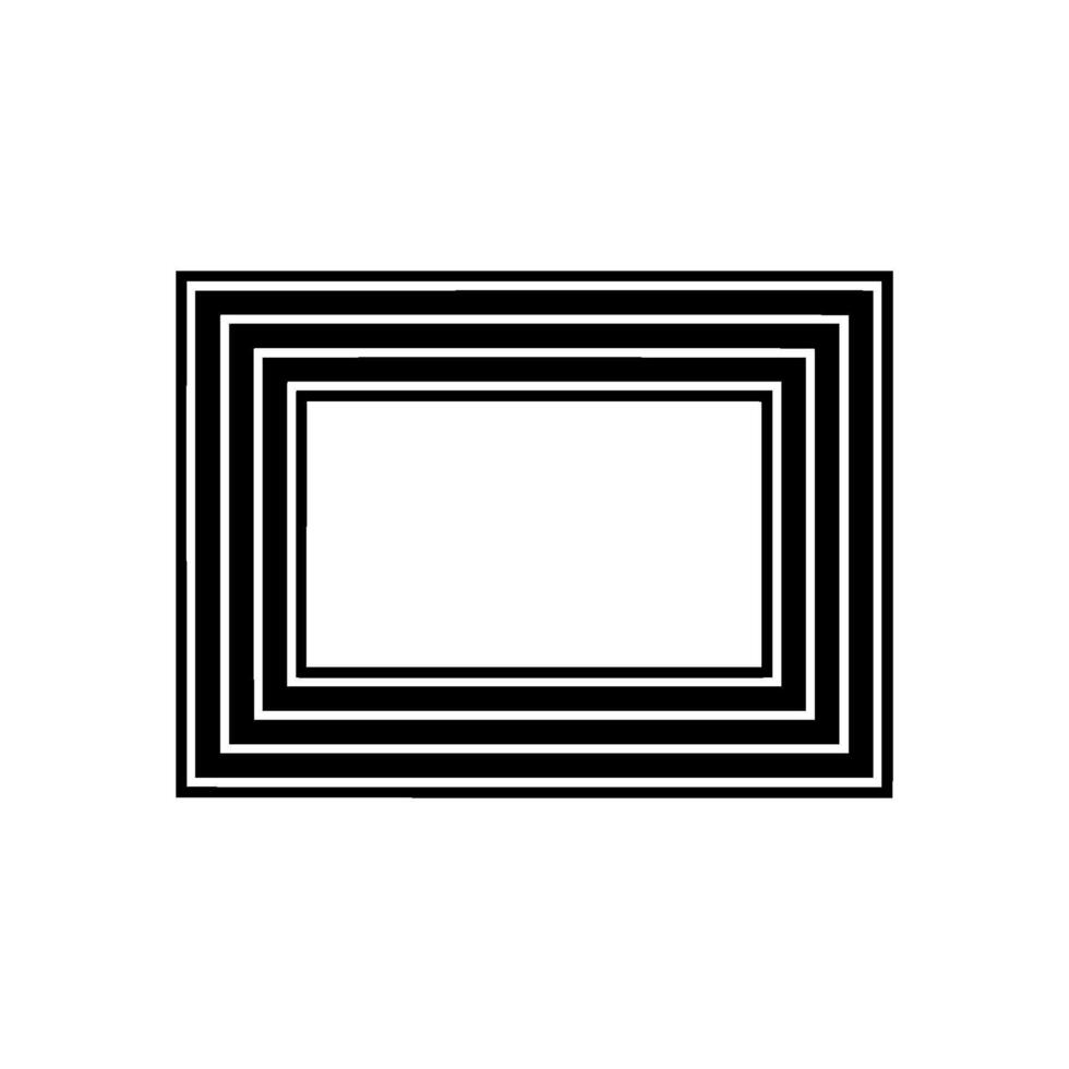 Geometric Frame, Minimalist Composition, Negative Space - Outline vector