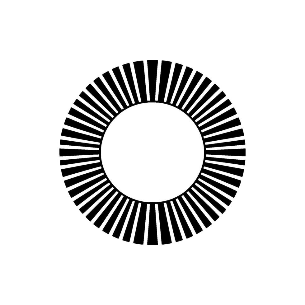 Geometric Radiance Minimalist Circular Burst - Circle vector