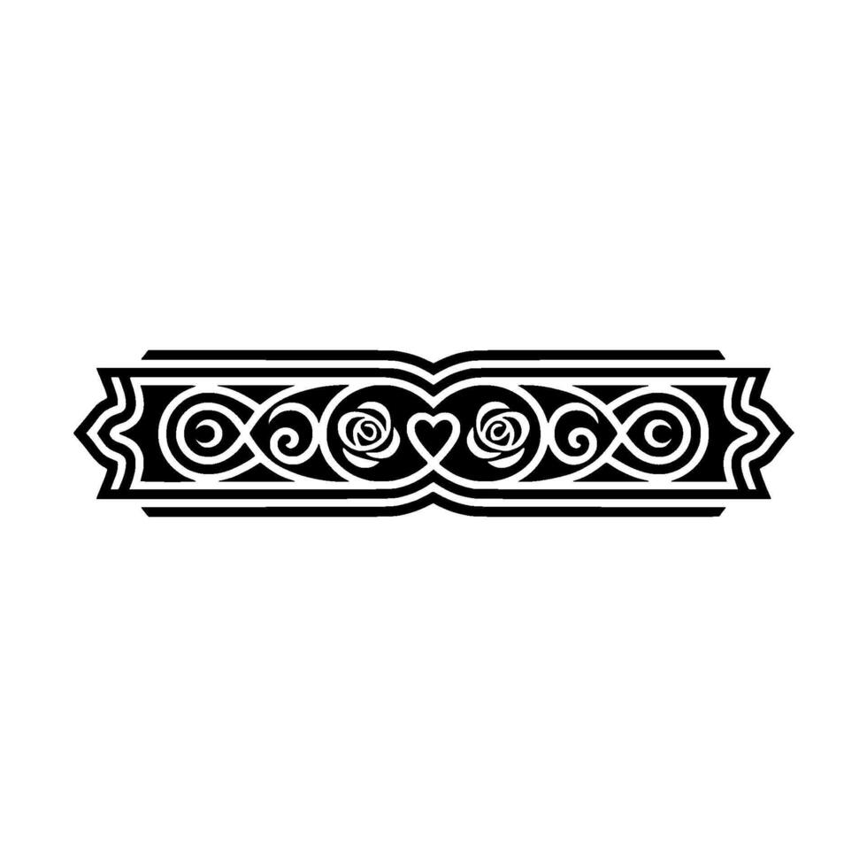 Intricate Celtic Border, Elegant , Vintage Motif - Swirl vector