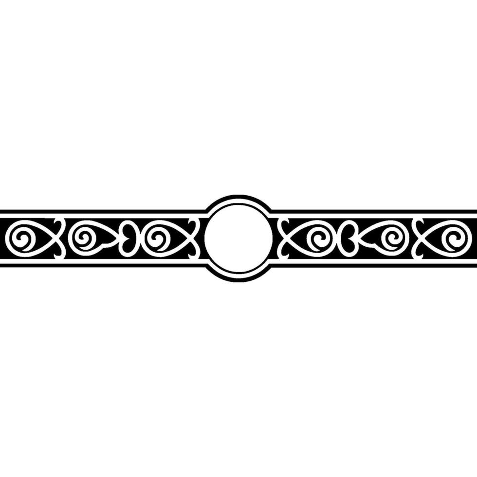 Intricate Celtic Border, Vintage Ornamentation - Circle vector