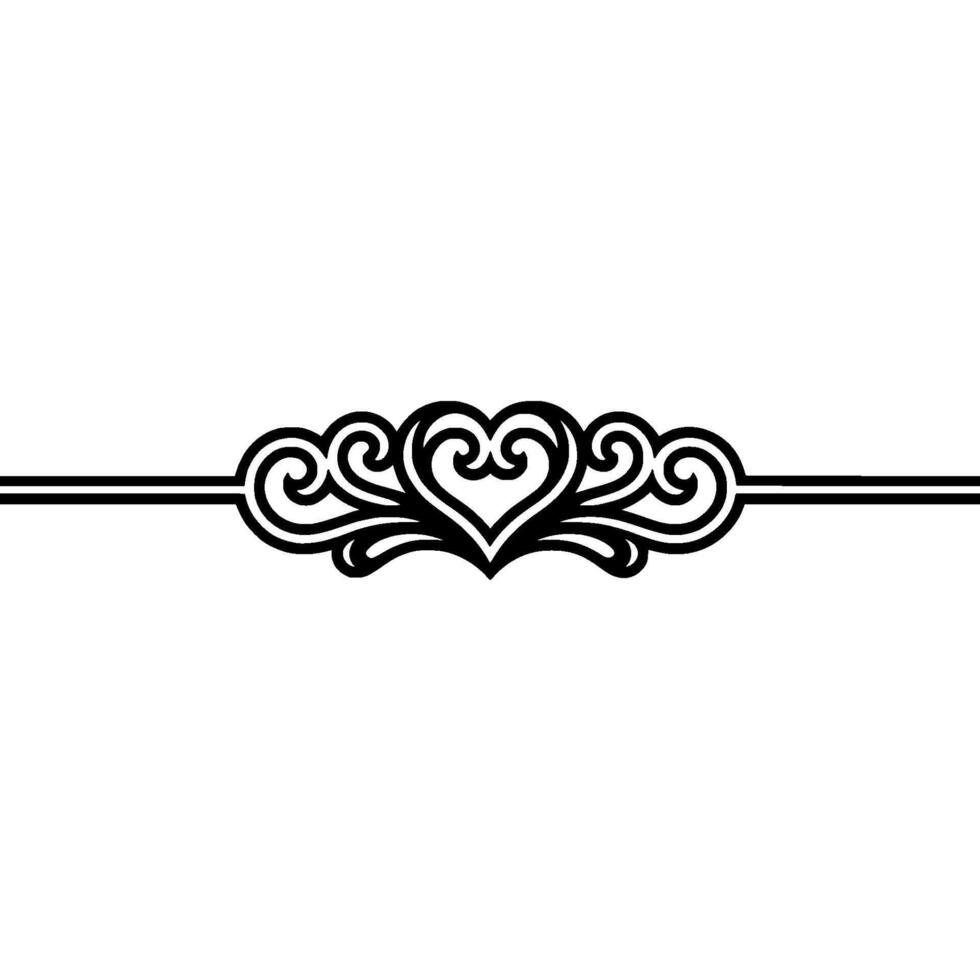 Elegant Decorative Border, Vintage Scroll vector