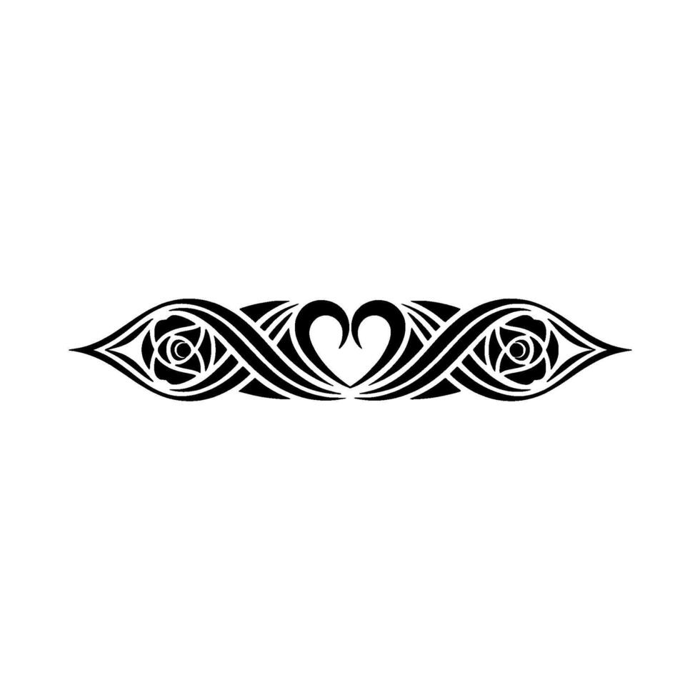 Intricate Floral Heart Border, Elegant Element - Ornament vector