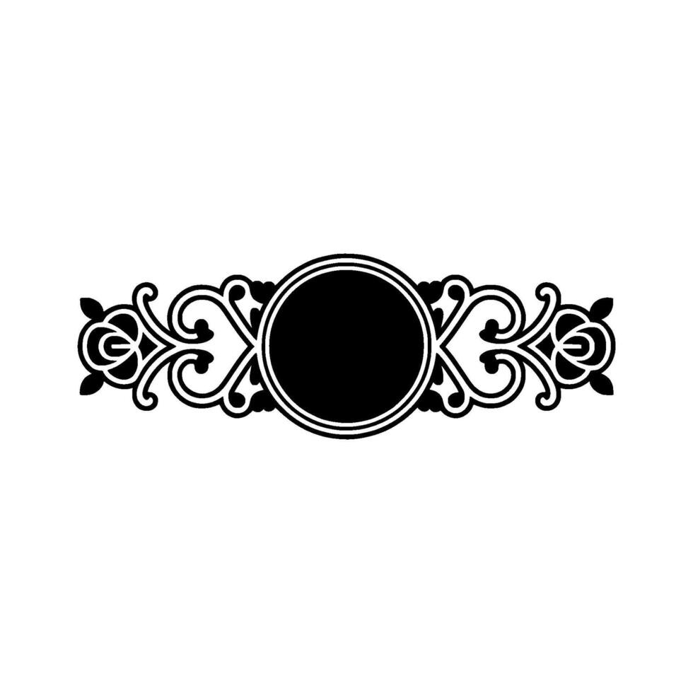Elegant Vintage Ornament, Decorative Border Element - Laurel vector