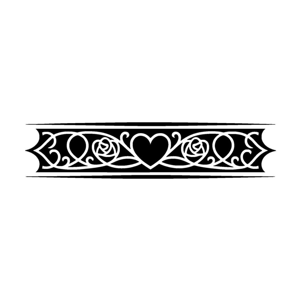 Intricate Celtic Border, Vintage Ornamentation, Romantic vector
