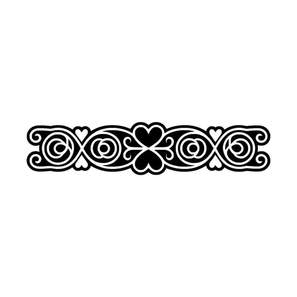 Intricate Celtic Border, Romantic Symbolism vector