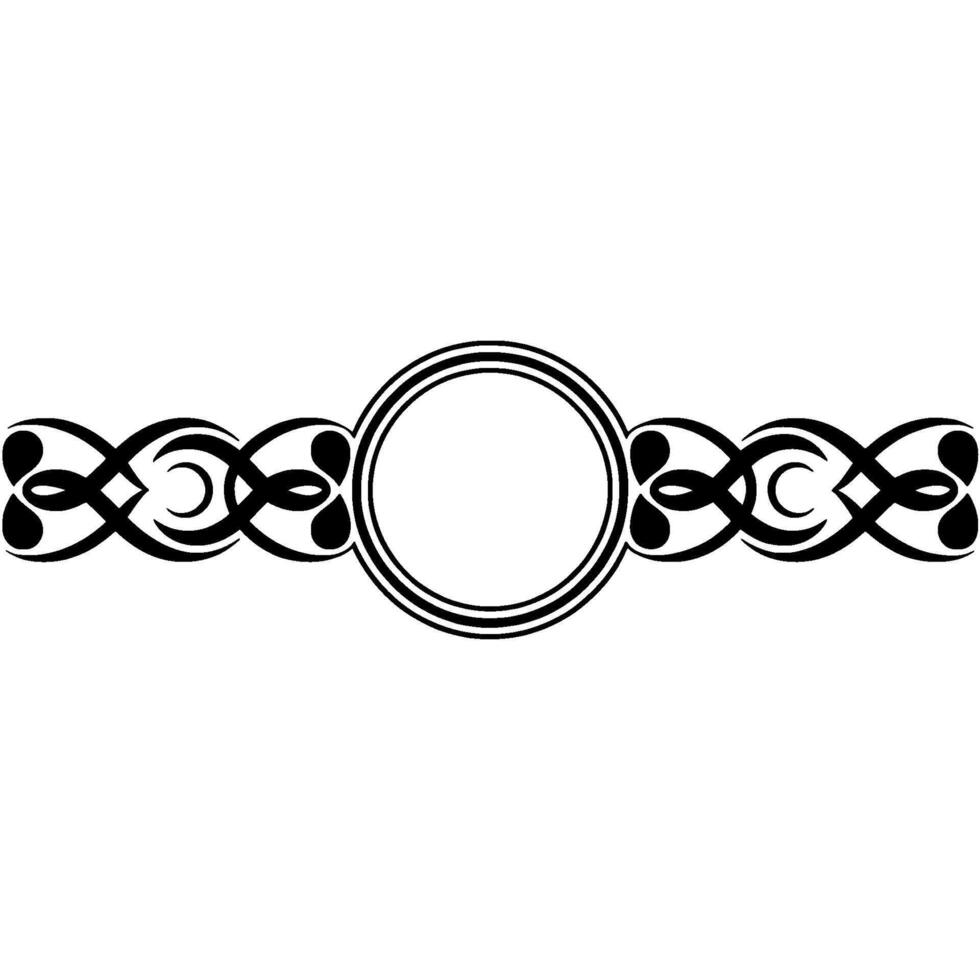 Elegant Celtic Border, Vintage Ornamentation, Decorative Element - Wreath vector