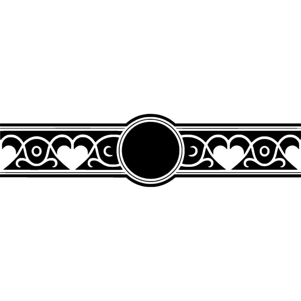 Intricate Celtic Border, Vintage Ornamentation - Circular vector