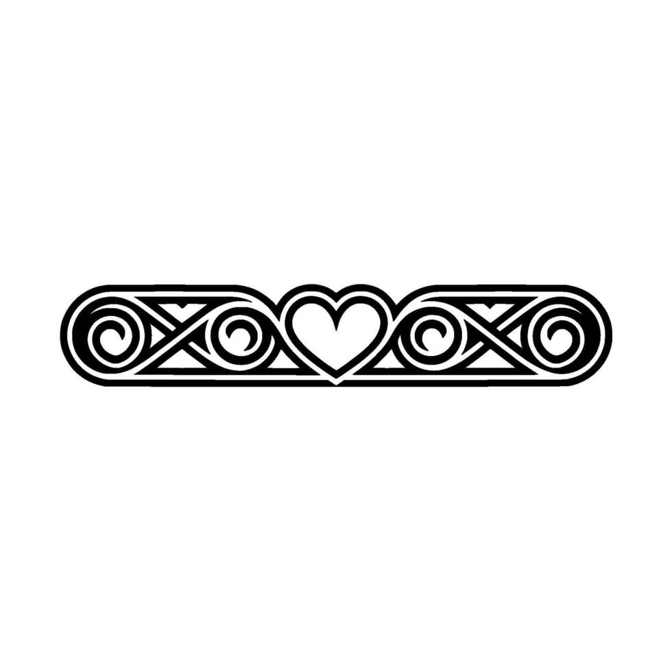 Intricate Celtic Border, Vintage Ornamentation, Decorative Element - Swirl vector