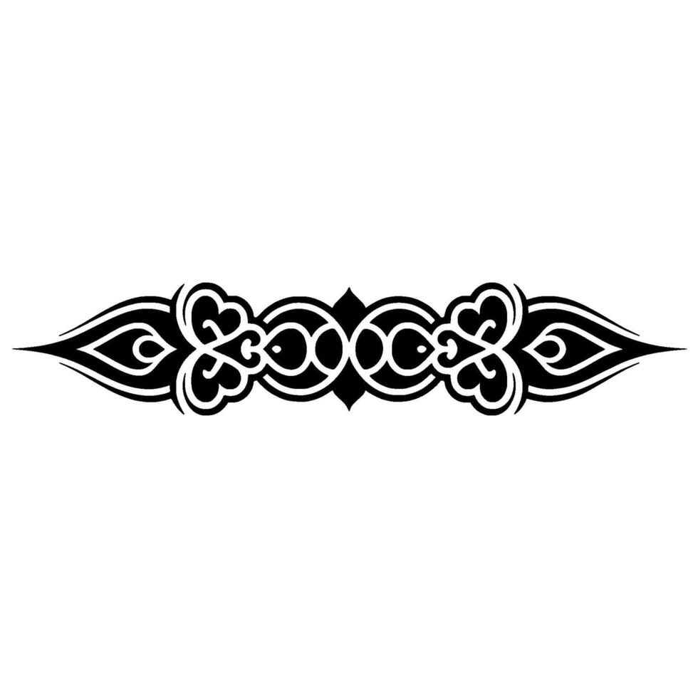 Intricate Tribal Border, Elegant Ornamentation, Decorative Element - Ornament vector
