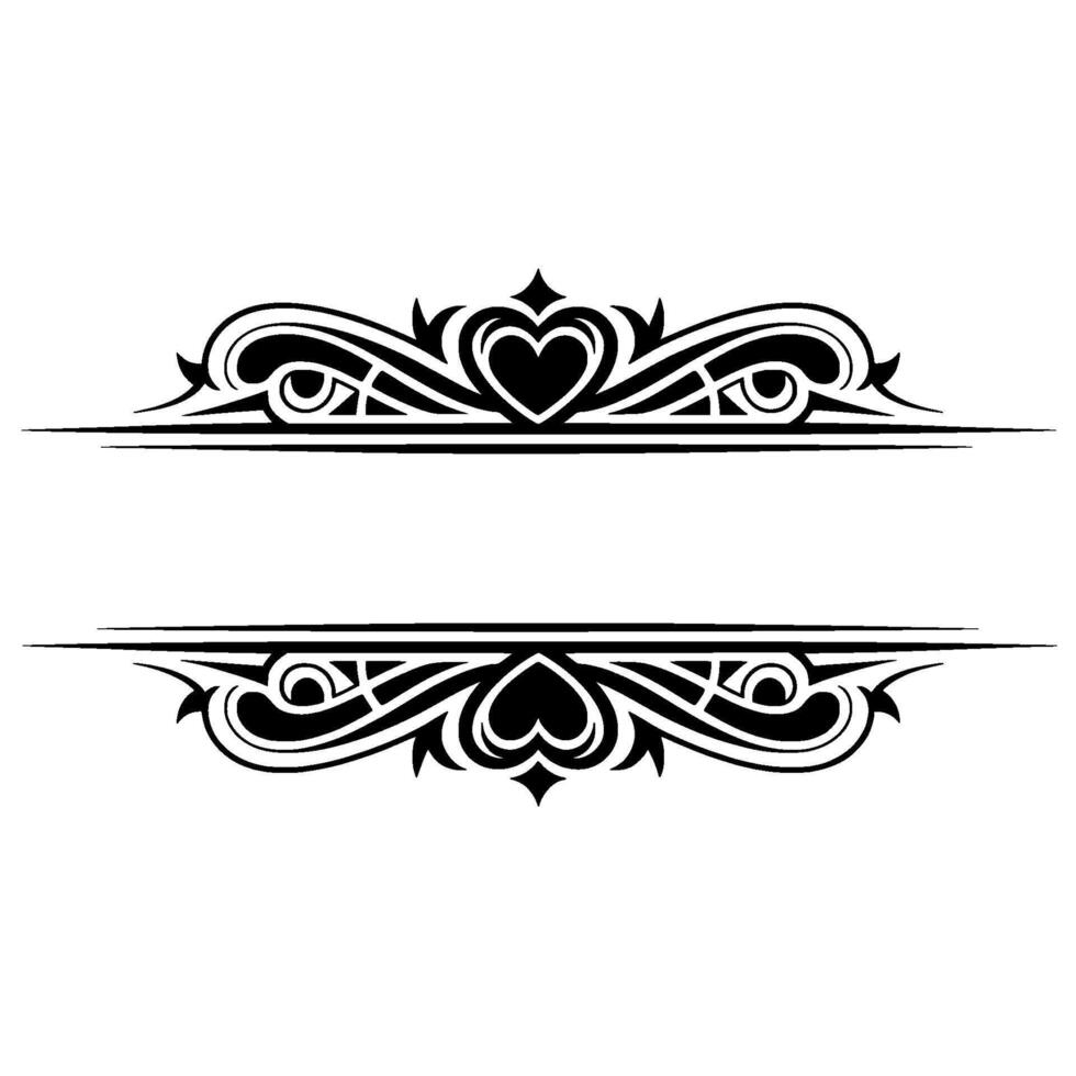 Elegant Decorative Border, Vintage Element - Art vector