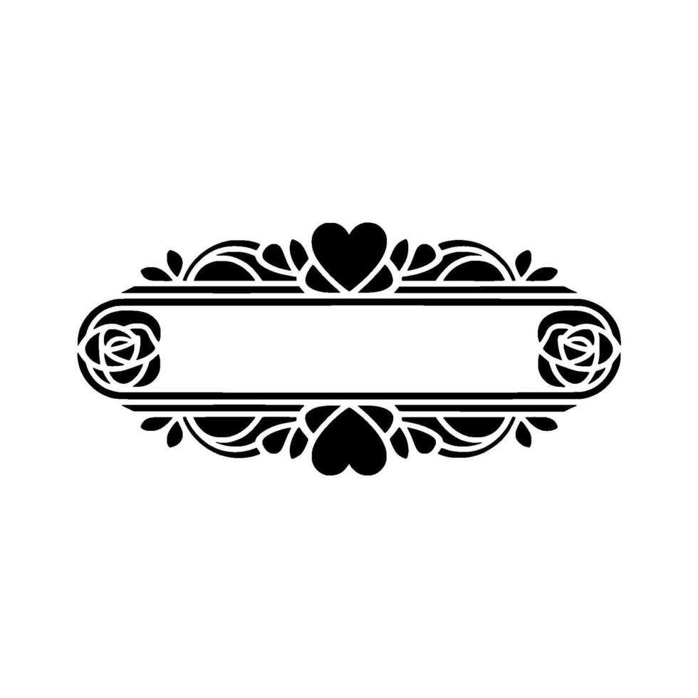 Elegant Floral Border, Vintage , Decorative Frame - Classic vector
