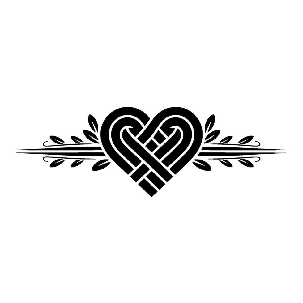 Intricate Celtic Heart Symbol of Connection and Heritage vector