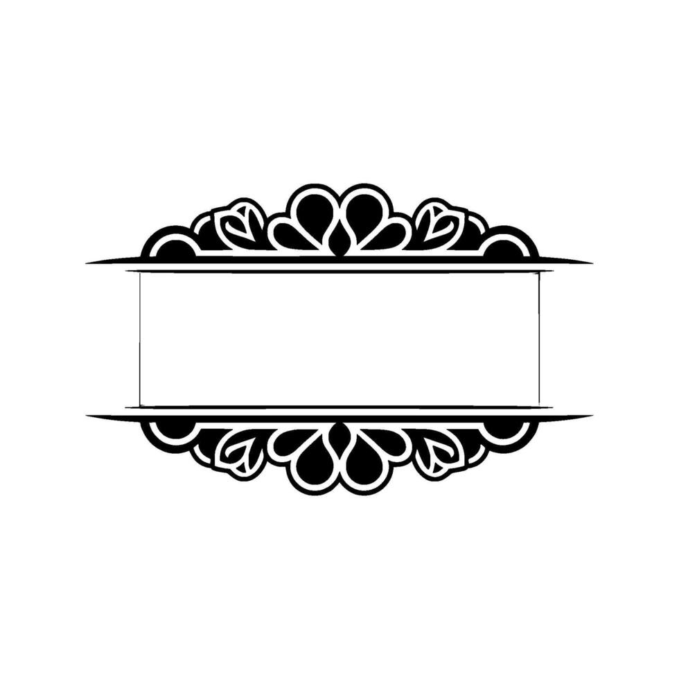 Elegant Silver Frame, Decorative Border, Minimalist vector