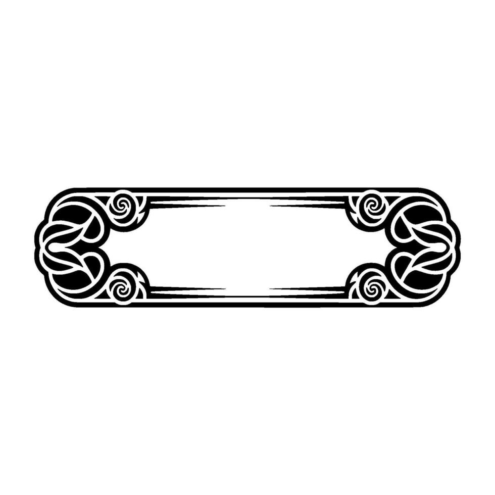 Art Deco Frame, Elegant Ornament, Vintage , Decorative Border - Swirls vector